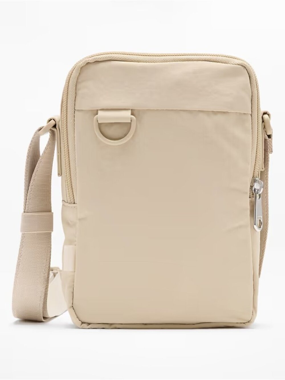 New Athleta Anytime Vertical Crossbody Travel Bag Zephyr Tan